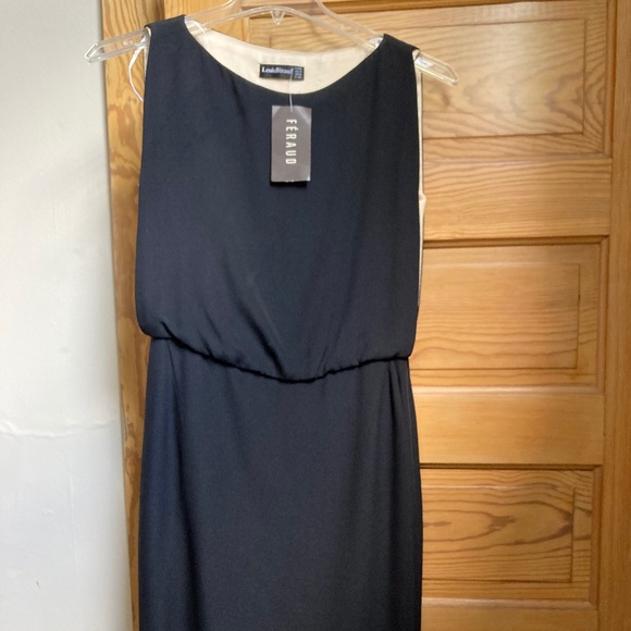 Couture Louis Feraud black cocktail dress 100% silk - Picture 2 of 12